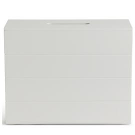 Habitat Tongue Groove Toilet Roll Store - White