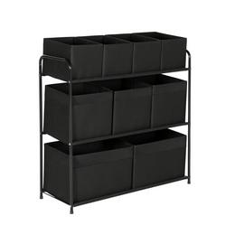 Argos Home 9 Box Storage Unit - Black