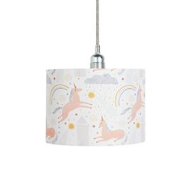 Habitat Kids White Unicorn Easy Fit Lampshade - 25cm