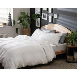 Habitat Cotton Waffle Plain White Bedding Set