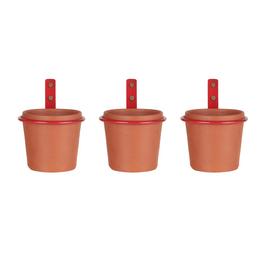 Garden by Sainsbury's Wall Pot Planter with Bracket-Set of 3