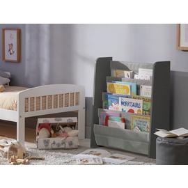 Argos Home Kids Short Book Tidy - Grey