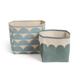 Habitat Scallop Set of 2 Storage Bag - Multicoloured