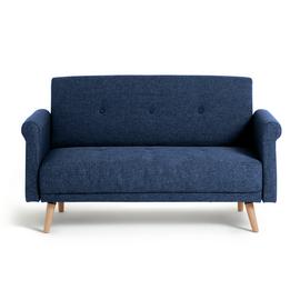 Argos Home Evie Fabric 2 Seater Sofa - Navy Blue