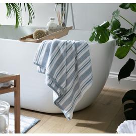 Habitat Coastal Tufted Horizontal Stripe Bath Towel