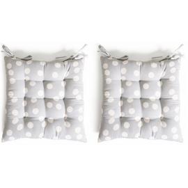 Habitat Spot Pack of 2 Seat Cushion - Grey and White