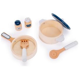 Chad Valley Wooden Pots and Pans Set