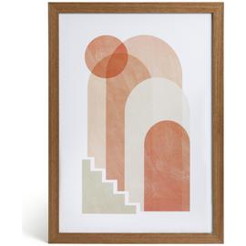 Habitat Layered Print Framed Wall Art - A3