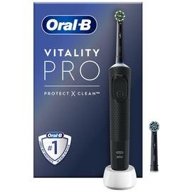 Oral-B Vitality Pro Black Electric Toothbrush+ Brush Head