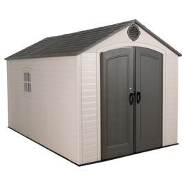 Lifetime Plastic Desert Sand Outdoor Storage Shed 8 x 12.5ft
