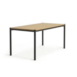 Habitat Caleb Oak Veneer 4 Seater Dining Table - Black