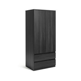 Argos Home Jenson 2 Door 2 Drawer Wardrobe - Black Brown