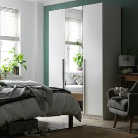 Habitat Munich 3 Door Mirror Wardrobe