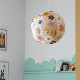 Habitat Kids Flower Print Paper Shade – Multicoloured