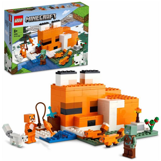 Buy LEGO Minecraft The Fox Lodge House Animals Toy 21178 LEGO Argos