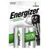 Energizer 2500 mAh Rechargeable C Batteries - 2 Pack