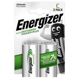 Energizer Rechargeable Power Plus C Batteries - Pack of 2
