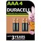 Duracell Recharge Plus AAA Rechargeable Batteries -pack of 4