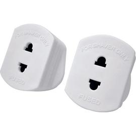 Shaver and Toothbrush Adaptor Twin Pack