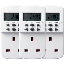 Triple Pack 7-Day Electronic Timers