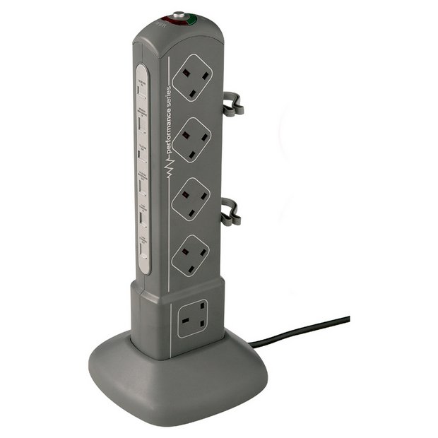 Buy Masterplug 10 Socket Surge Protected Extension Lead 2m at Argos