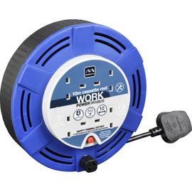 Masterplug 4 Socket 10m Cable Reel