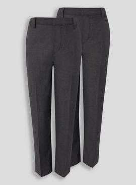 Black Trousers 2 Pack Skinny Fit 