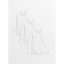 White Non Iron Long Sleeve Shirts 3 Pack