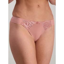 Online Exclusive Dusky Pink Lace Detail Thong