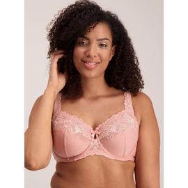 DD+ White Comfort Lace Full Cup Bra