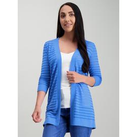Green Cut-Out Stripe Cardigan