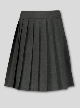 Black Permanent Pleat Skirt 