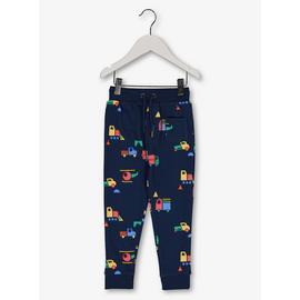 Navy Truck Print Joggers