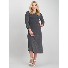 PETITE Monochrome Spot Jersey Midi Dress