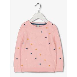 Pink Scandi Pom-Pom Jumper