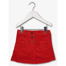 Red Corduroy Skirt