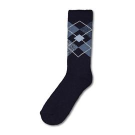 SockShop Heatholders Blue Argyle Lite Thermal Sock - 6-11
