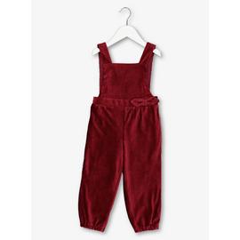 Red Velour Dungarees
