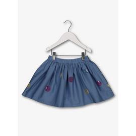 Blue Sequin Spot Skirt