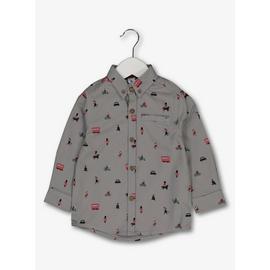 Grey London Print Shirt