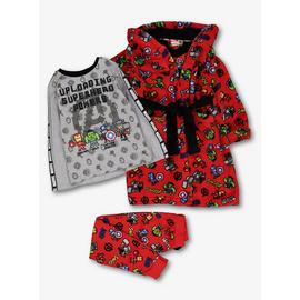 Marvel Avengers Red Pyjamas & Dressing Gown