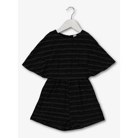 Black Rainbow Striped Playsuit