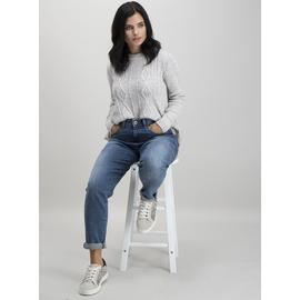 PETITE Navy Swing Cable Jumper