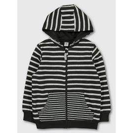 Monochrome Stripe Hoodie
