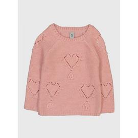 Pink Heart Knit Jumper