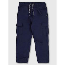 Navy Cargo Trousers