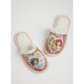 Online Exclusive Disney Princesses Pink Mule Slippers