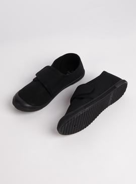 Black Micro-Fresh® Plimsolls