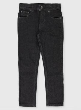 Black Wash Denim Regular Fit Jeans