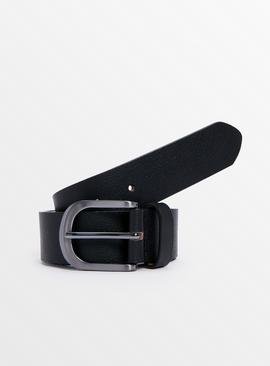 Black Leather Belt 